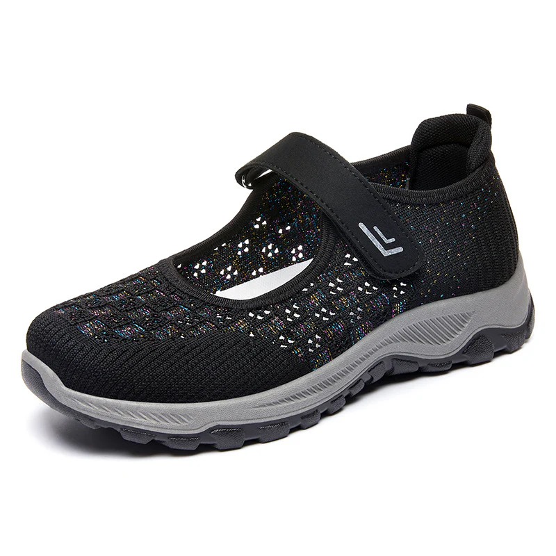 Damen Komfortable Slip-On Sportschuhe mit verstellbarem Klettverschluss und atmungsaktivem Obermaterial Heidi Mode - Image 5