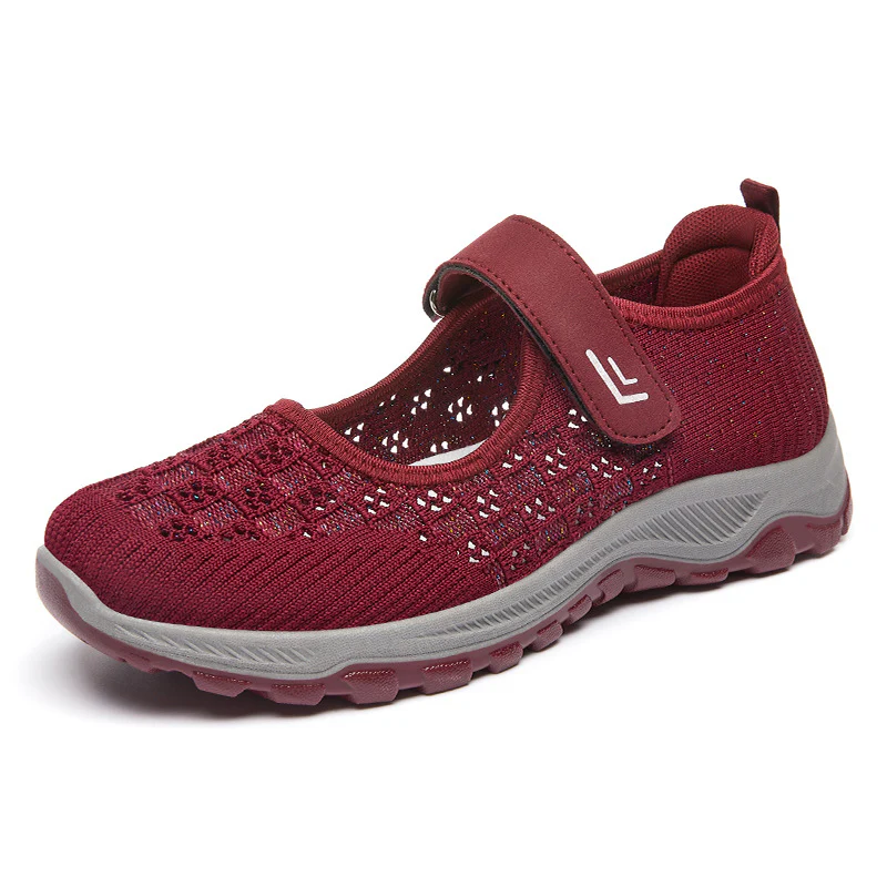 Damen Komfortable Slip-On Sportschuhe mit verstellbarem Klettverschluss und atmungsaktivem Obermaterial Heidi Mode - Image 6