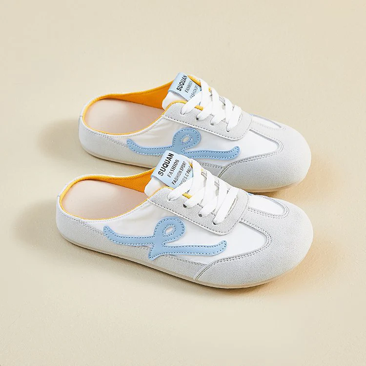 Damen Komfortable Slipper mit elastischen Schnürsenkeln Heidi Mode - Image 6