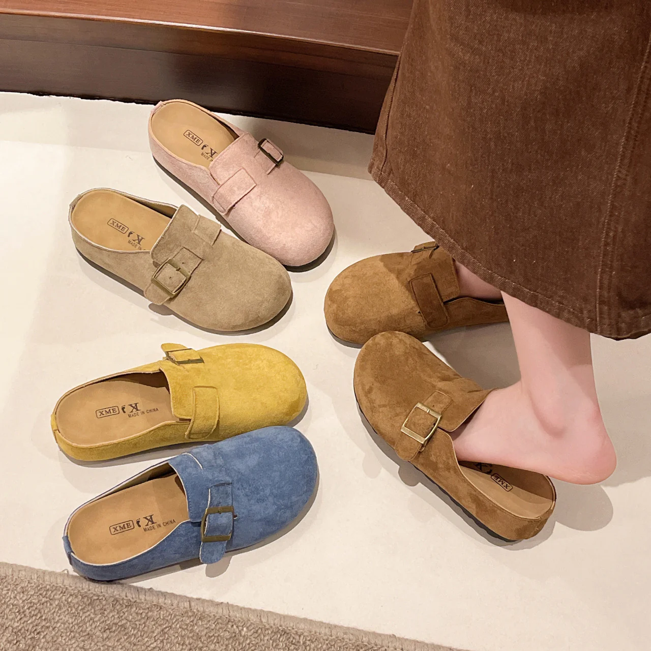 Damen Komfortable Slipper mit elegantem Schnallenverschluss Heidi Mode - Image 4