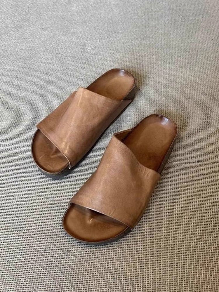 Damen Komfortable Slipper mit geschmeidiger Lederoberfläche und ergonomischem Fußbett Heidi Mode - Image 6