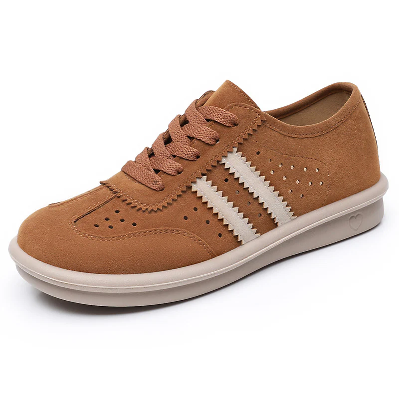 Damen Komfortable Sneaker aus Veloursleder mit atmungsaktiven Eigenschaften Heidi Mode - Image 6