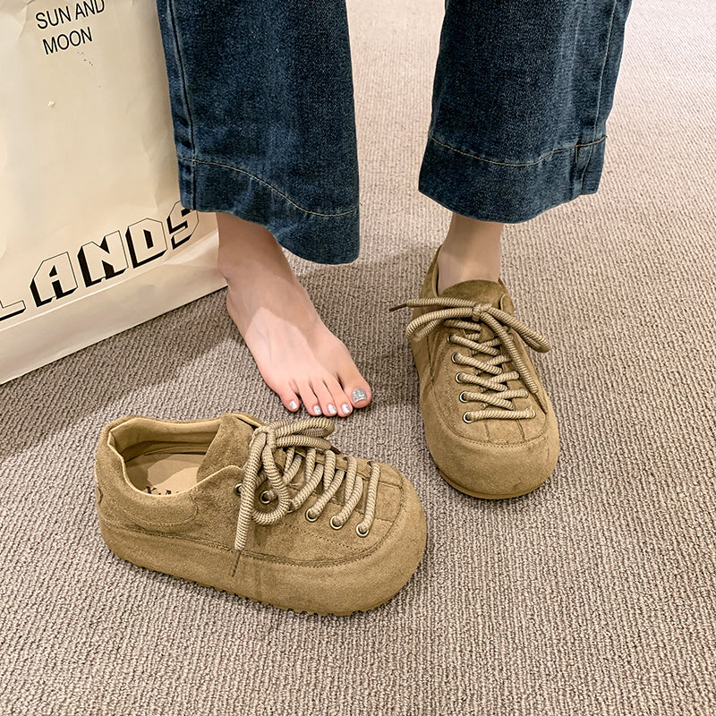 Damen Komfortable Sneaker aus weichem Wildleder Heidi Mode - Image 4