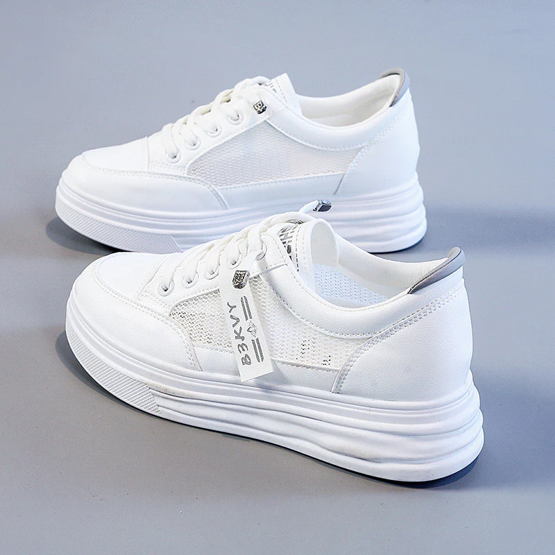 Damen Komfortable Sneaker mit atmungsaktivem Netz-Obermaterial und flexiblem Design Heidi Mode - Image 7