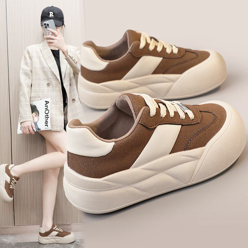 Damen komfortable Sneaker mit dämpfendem Sohlenprofil und atmungsaktivem Obermaterial Heidi Mode