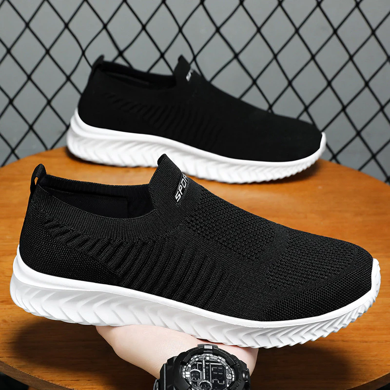 Damen Komfortable Sneaker mit elastischem Strickoberteil und rutschfester Sohle Heidi Mode - Image 2