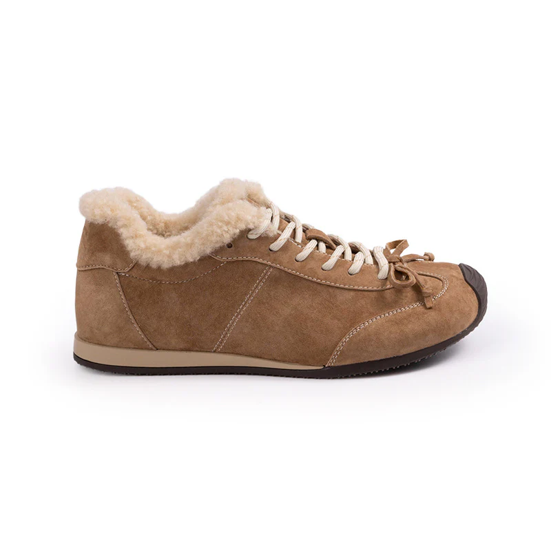 Damen Komfortable Sneaker mit flauschigem Innenfutter und modischem Design Heidi Mode - Image 8
