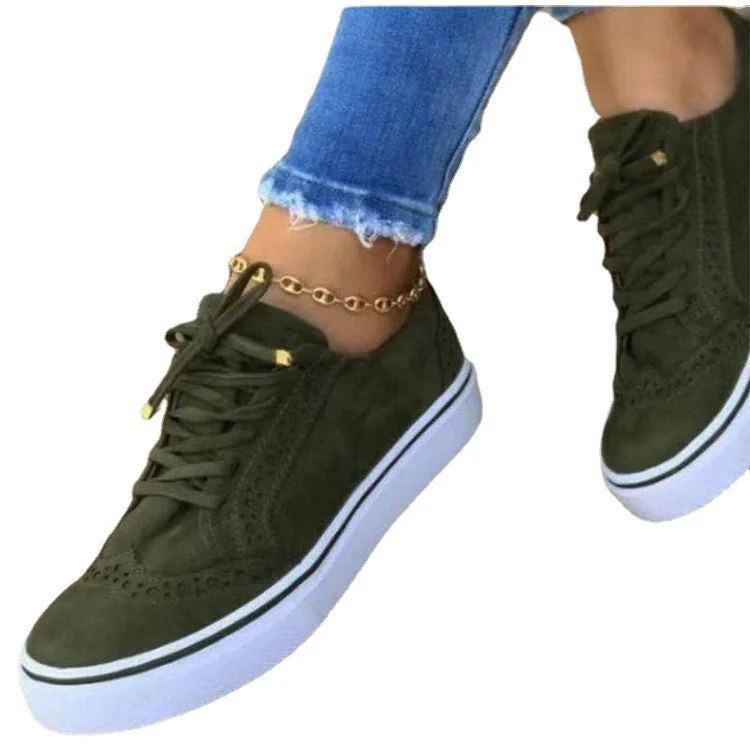 Damen Komfortable Sneaker mit modischem Broguedesign Heidi Mode - Image 5