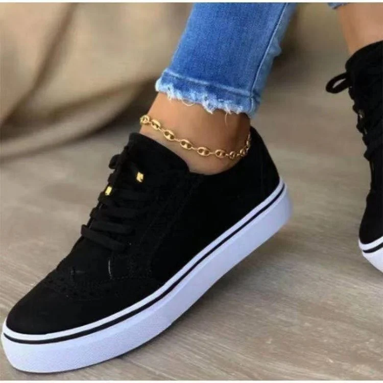 Damen Komfortable Sneaker mit modischem Broguedesign Heidi Mode - Image 7