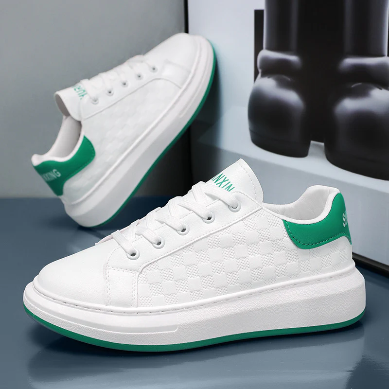 Damen Komfortable Sneaker mit schickem Karomuster und flexibler Laufsohle Heidi Mode - Image 6