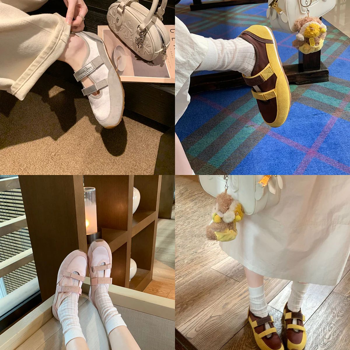 Damen Komfortable Sneaker mit verstellbaren Klettverschlüssen Heidi Mode - Image 2
