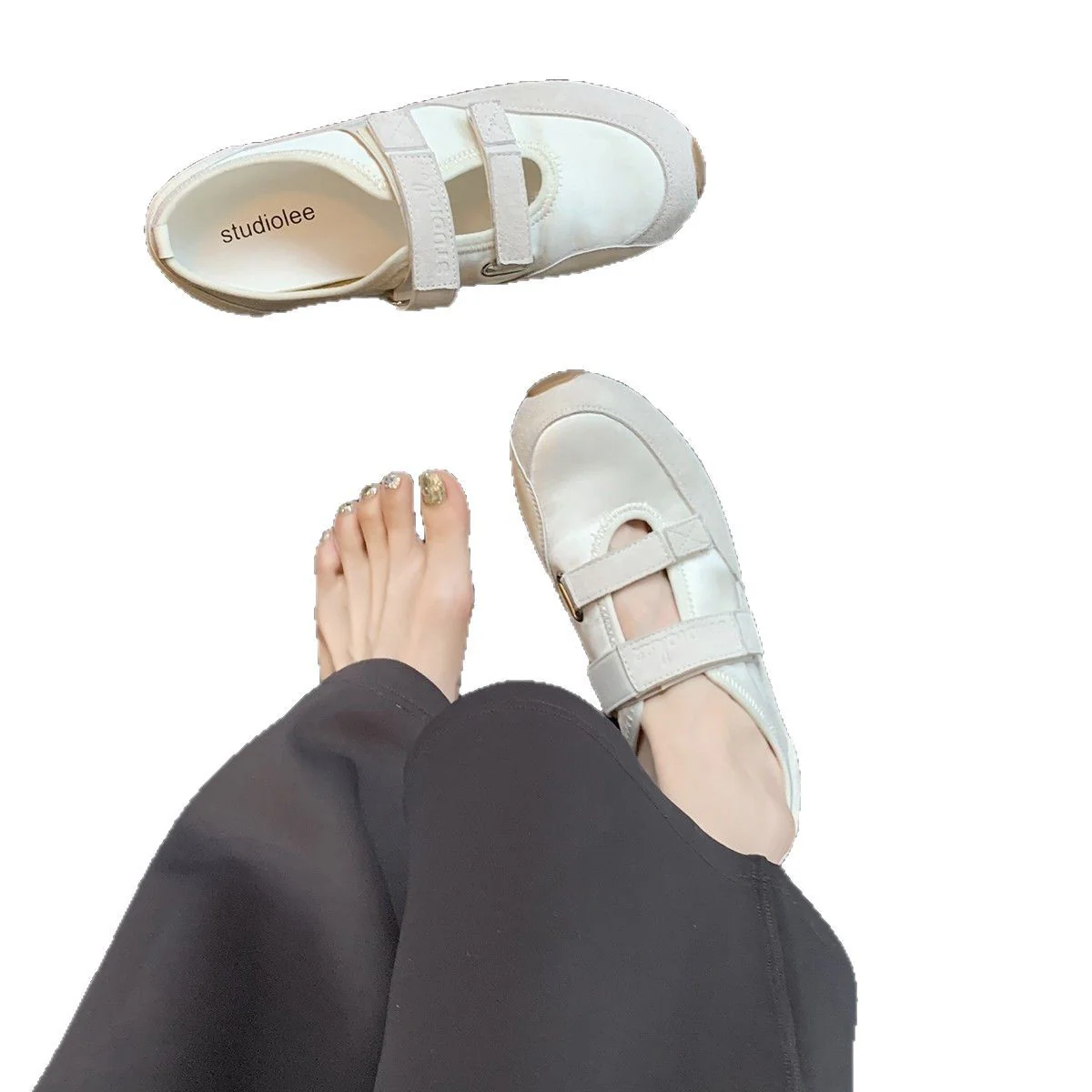 Damen Komfortable Sneaker mit verstellbaren Klettverschlüssen Heidi Mode - Image 5