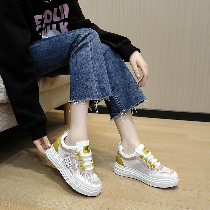 Damen komfortable Sneakers mit atmungsaktive Mesh-Oberfläche und dämpfendem Sohlenprofil Heidi Mode - Image 3