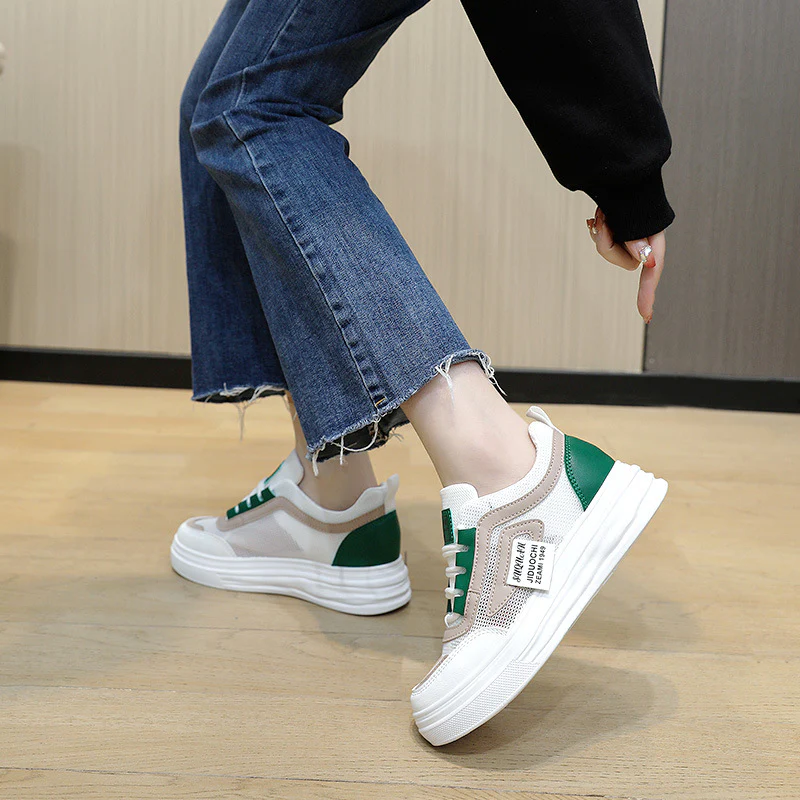 Damen komfortable Sneakers mit atmungsaktive Mesh-Oberfläche und dämpfendem Sohlenprofil Heidi Mode - Image 4