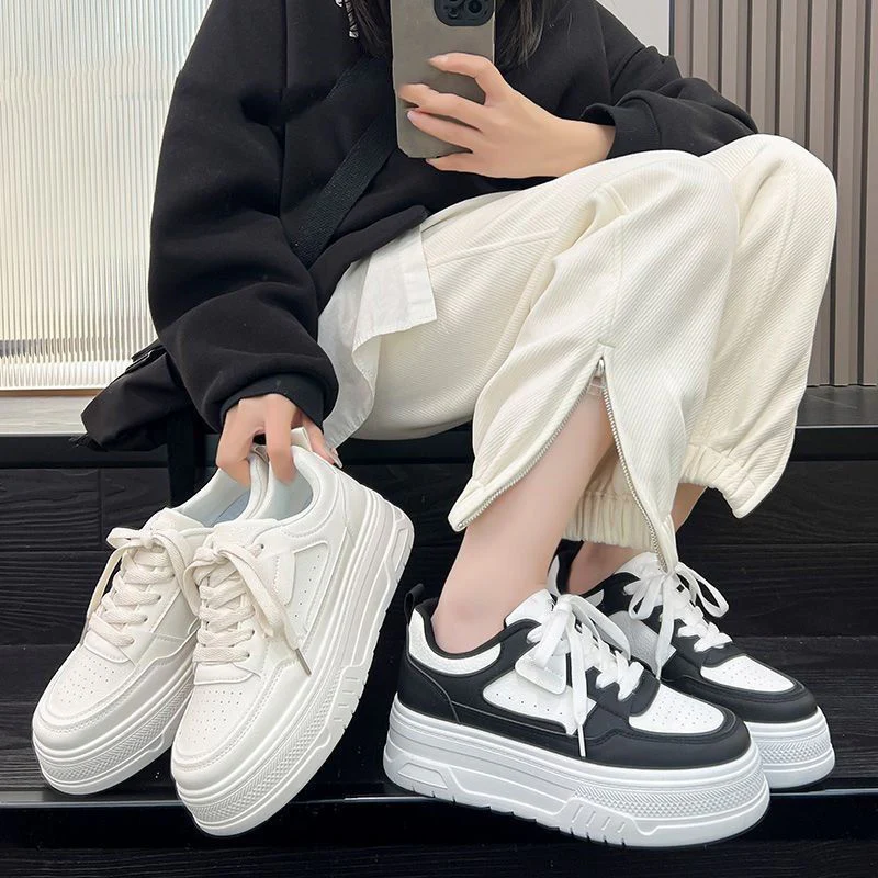 Damen Komfortable Sneakers mit dicker Sohle und atmungsaktivem Obermaterial Heidi Mode - Image 4
