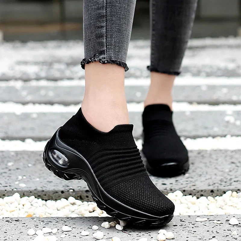 Damen Komfortable Sockensneaker mit atmungsaktivem Obermaterial Heidi Mode - Image 3