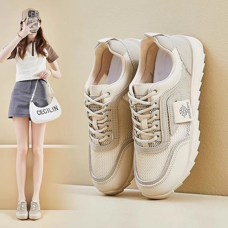 Damen Komfortable Sport-Sneaker mit atmungsaktive Obermaterial und robustem Sohlenprofil Heidi Mode - Image 4