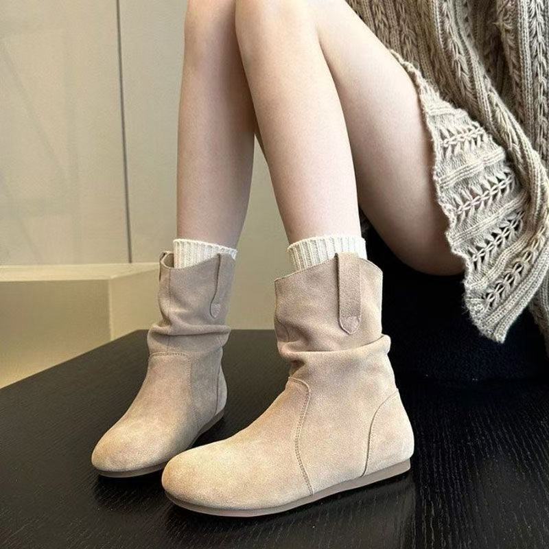 Damen Komfortable Stiefel mit lässigem Schlupfdesign Heidi Mode - Image 4