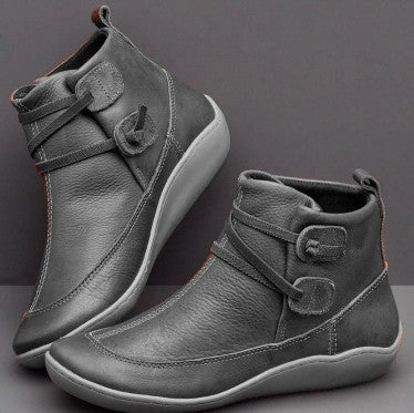 Damen Komfortable Stiefel mit modischem Schnallenverschluss Heidi Mode - Image 10