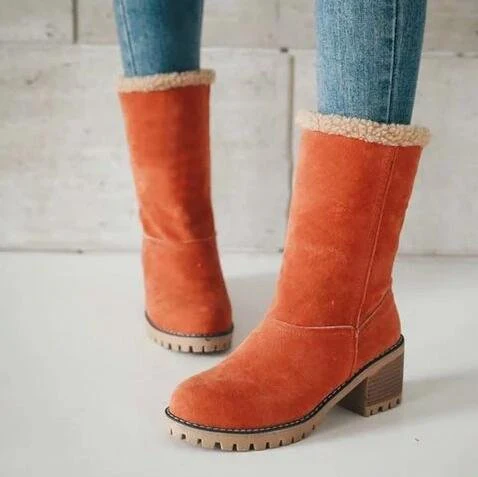 Damen Komfortable Stiefeletten mit kuscheligem Kunstfellrand und moderner Sohle Heidi Mode - Image 2