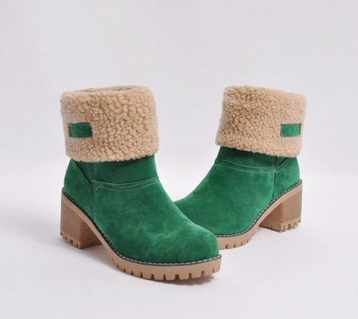 Damen Komfortable Stiefeletten mit kuscheligem Kunstfellrand und moderner Sohle Heidi Mode - Image 9