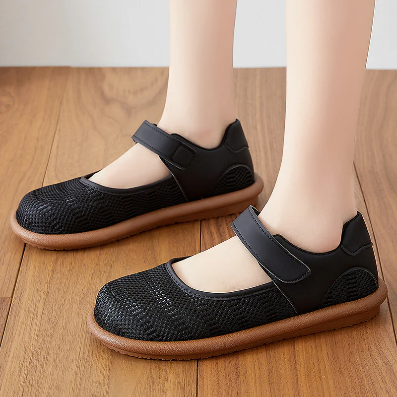 Damen Komfortable und atmungsaktive Klettverschluss-Schuhe Heidi Mode - Image 2