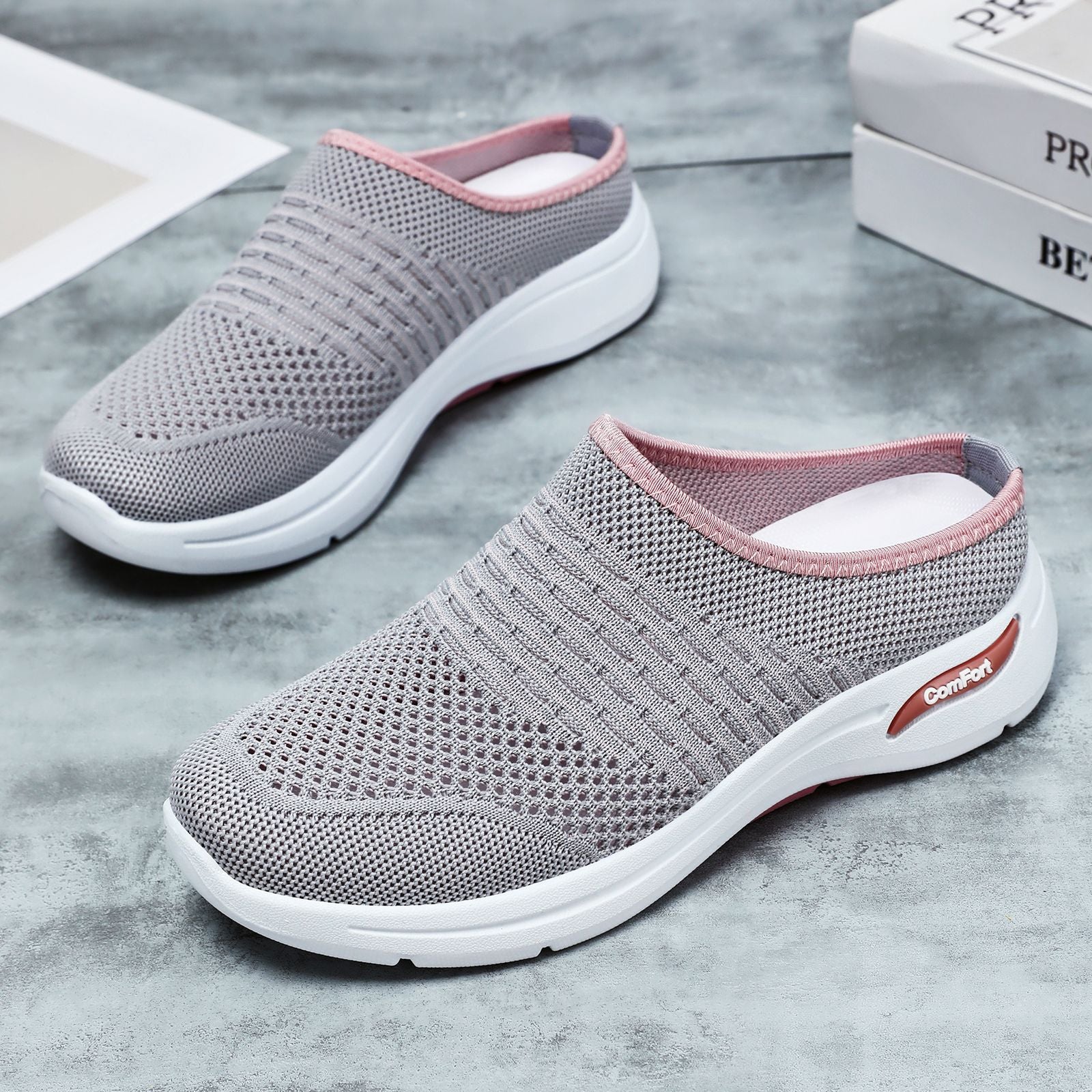 Damen Komfortable und atmungsaktive Slip-On Schuhe Heidi Mode - Image 3