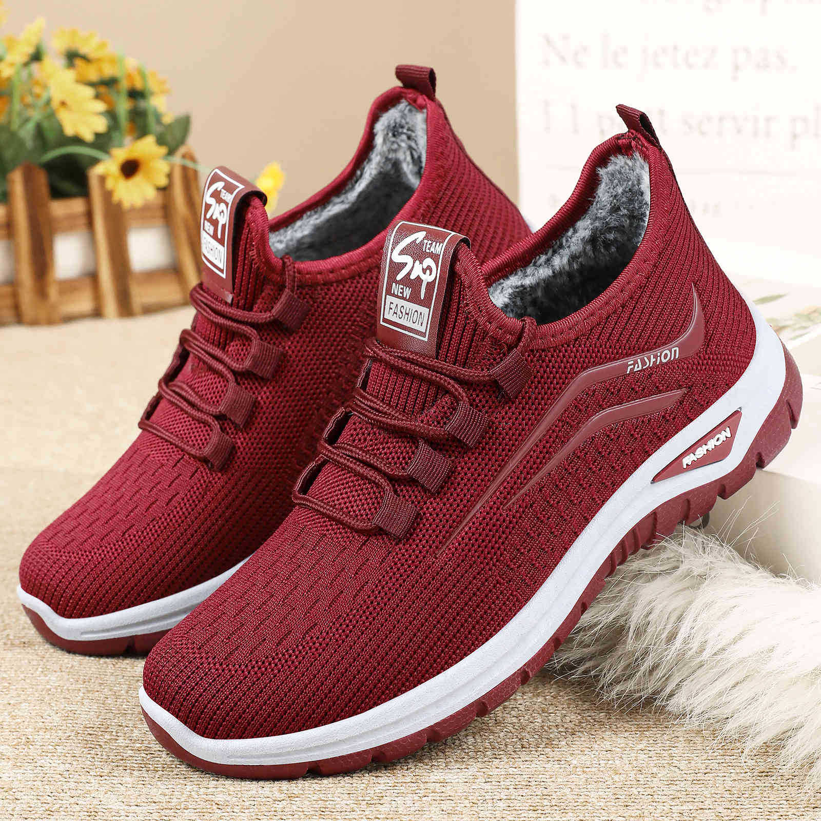 Damen komfortable und atmungsaktive Sneakers Heidi Mode - Image 3