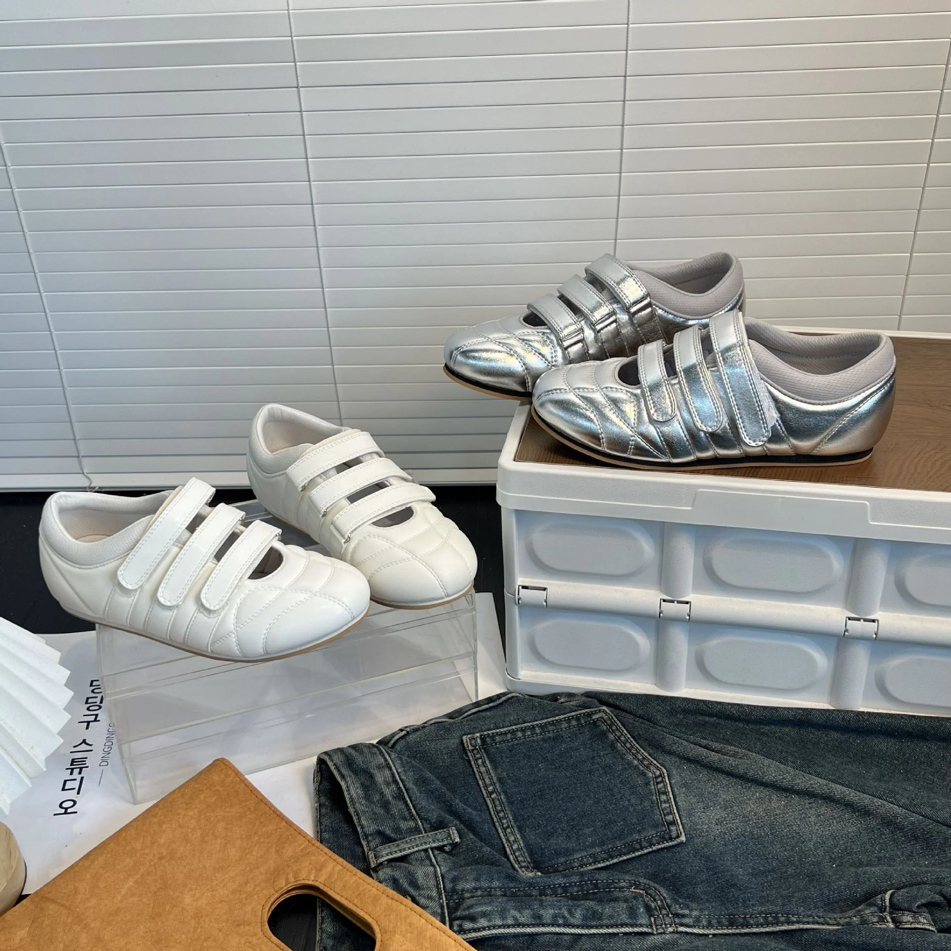 Damen Komfortable und atmungsaktive Sneakers mit verstellbarem Klettverschluss Heidi Mode - Image 3