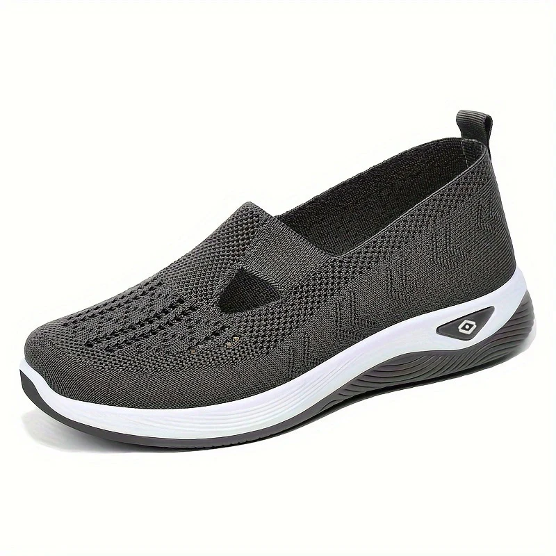 Damen Komfortable und luftige Slip-On Sneakers mit Strickoberfläche Heidi Mode - Image 8