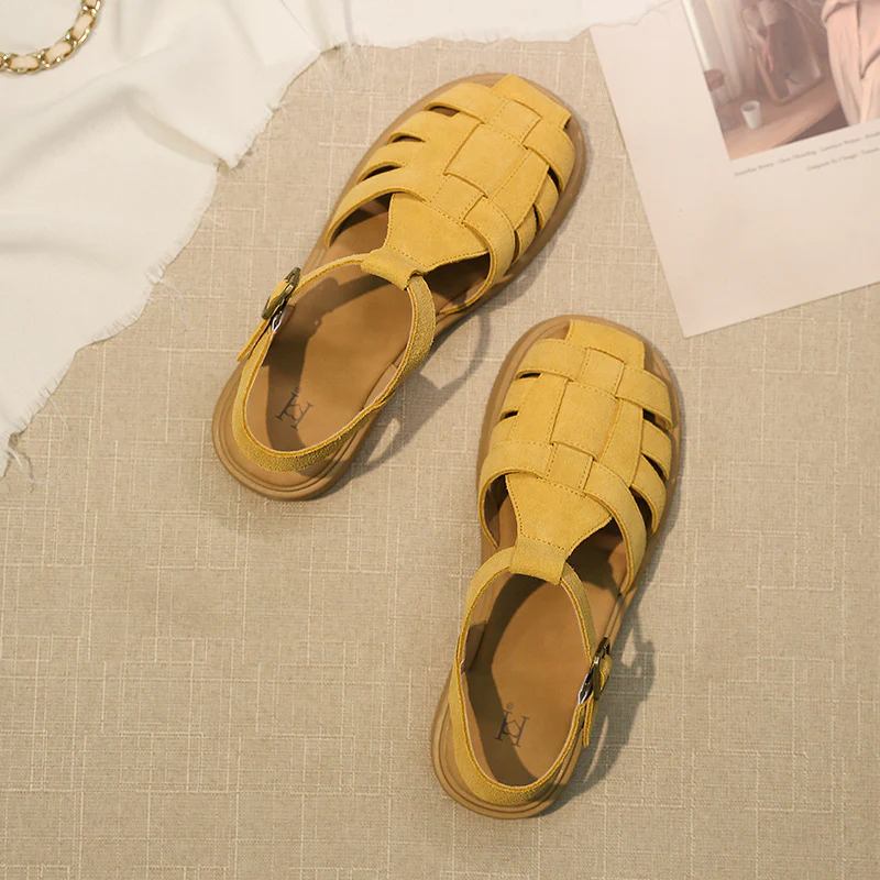 Damen Komfortable und modische Riemchensandalen mit geflochtenem Design Heidi Mode - Image 6