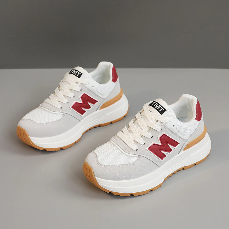 Damen Komfortable und modische Sneaker mit dicker Laufsohle Heidi Mode - Image 8