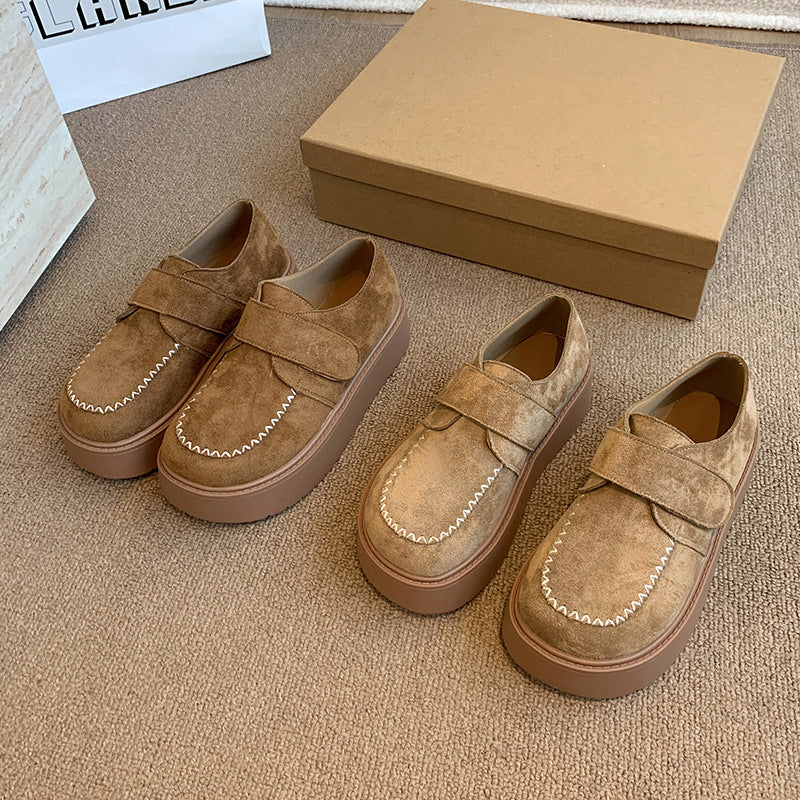 Damen Komfortable Velours Sohle Sneakers Heidi Mode - Image 2