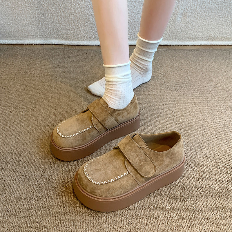 Damen Komfortable Velours Sohle Sneakers Heidi Mode - Image 6