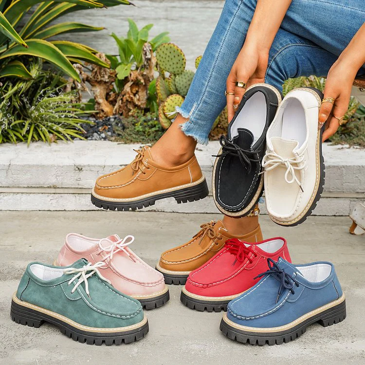 Damen Komfortable Walking-Schuhe mit stabiler Profilsohle und lässigem Design Heidi Mode