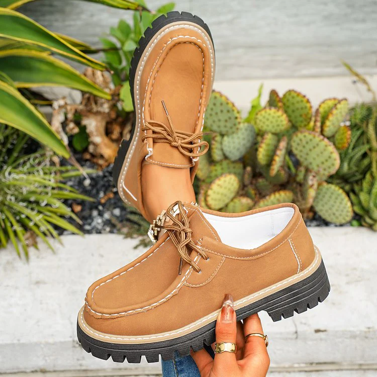 Damen Komfortable Walking-Schuhe mit stabiler Profilsohle und lässigem Design Heidi Mode - Image 2