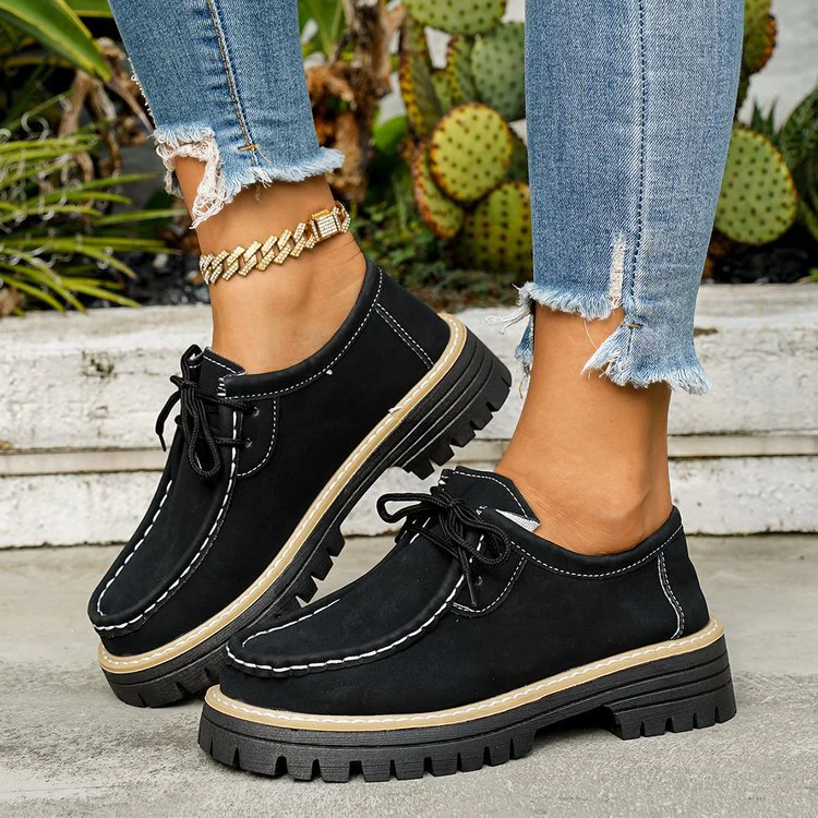 Damen Komfortable Walking-Schuhe mit stabiler Profilsohle und lässigem Design Heidi Mode - Image 3