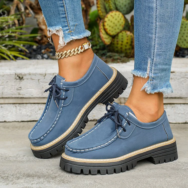 Damen Komfortable Walking-Schuhe mit stabiler Profilsohle und lässigem Design Heidi Mode - Image 4