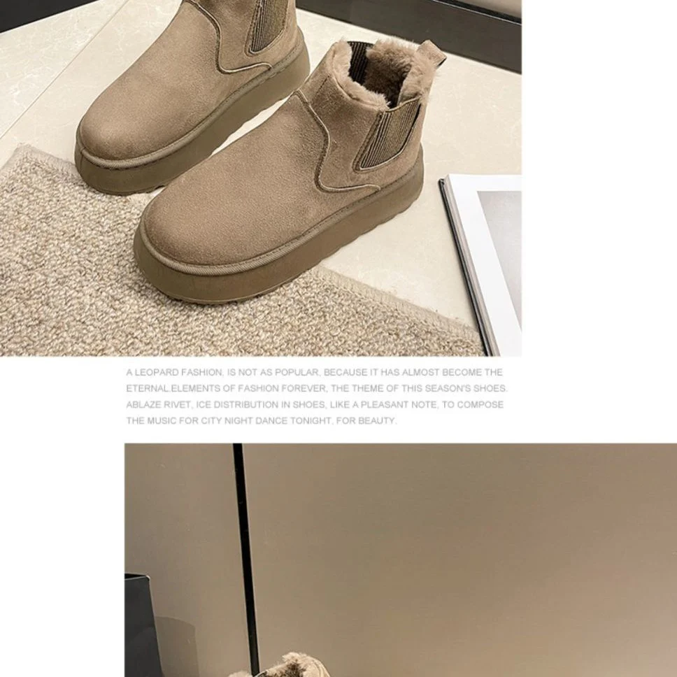 Damen Komfortable Winterboots mit Fleecefutter und elastischem Einsatz Heidi Mode - Image 3