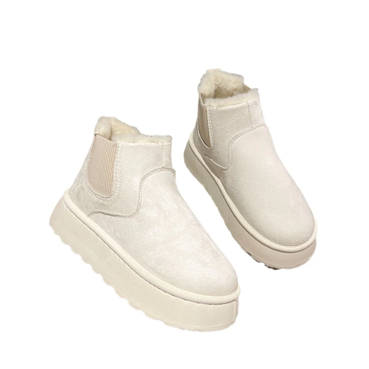 Damen Komfortable Winterboots mit Fleecefutter und elastischem Einsatz Heidi Mode - Image 5