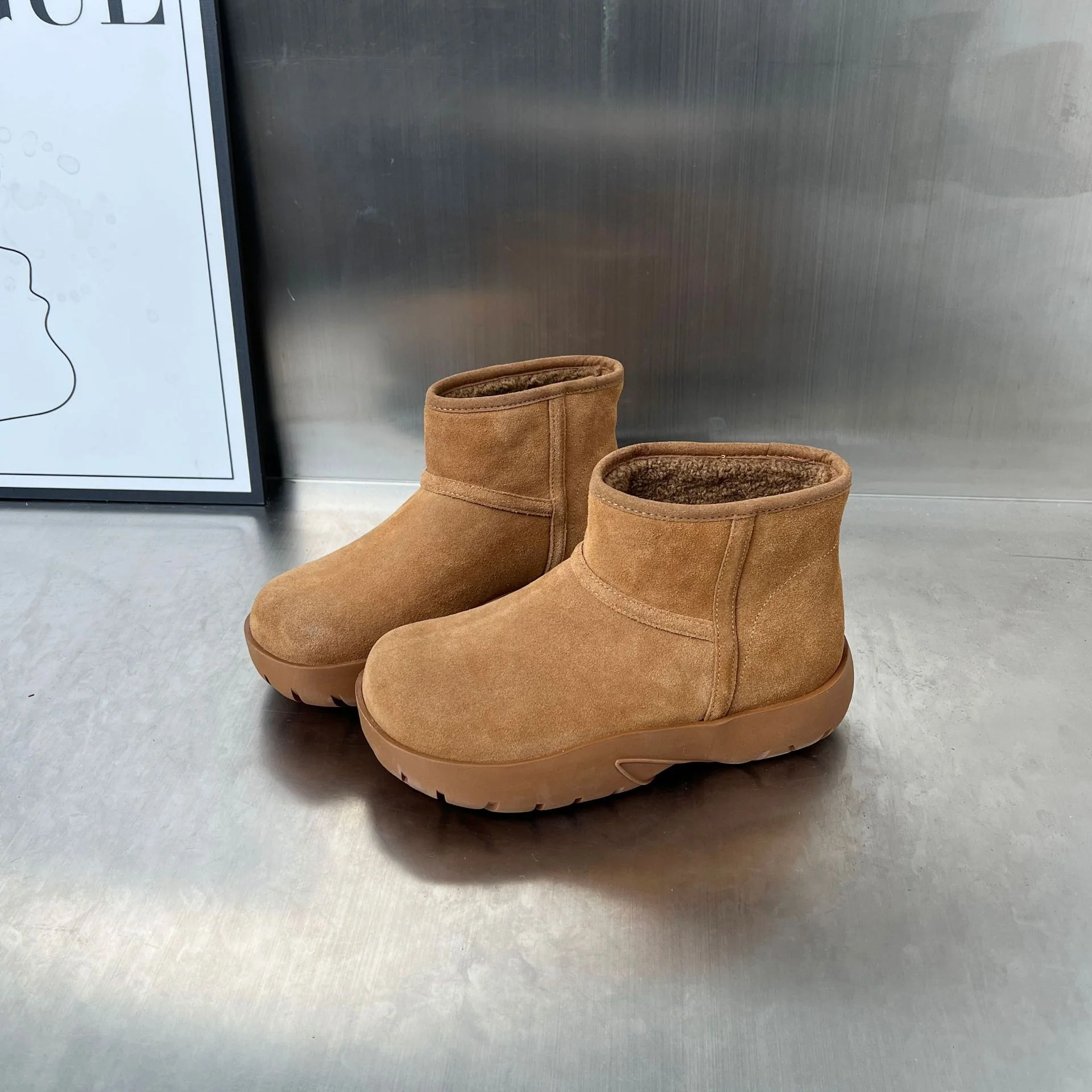 Damen kontrastreiche Winterschuhe mit weichem Innenfutter und rutschfester Sohle Heidi Mode - Image 6