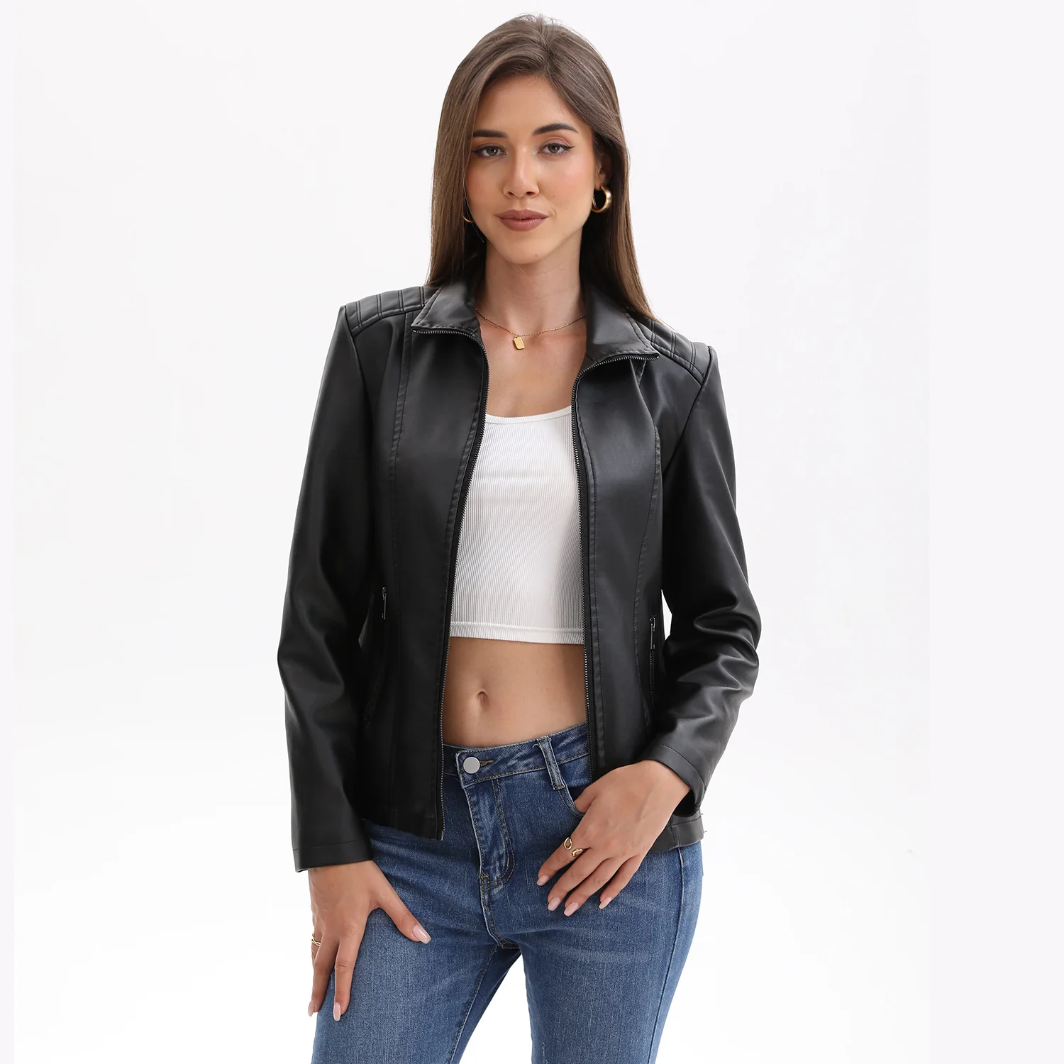 Damen Kunstlederjacke Heidi-Mode - Image 5