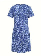 Damen Kurzarm Kleid mit Floralem Design und Bequemem Schnitt Heidi-Mode - Image 5