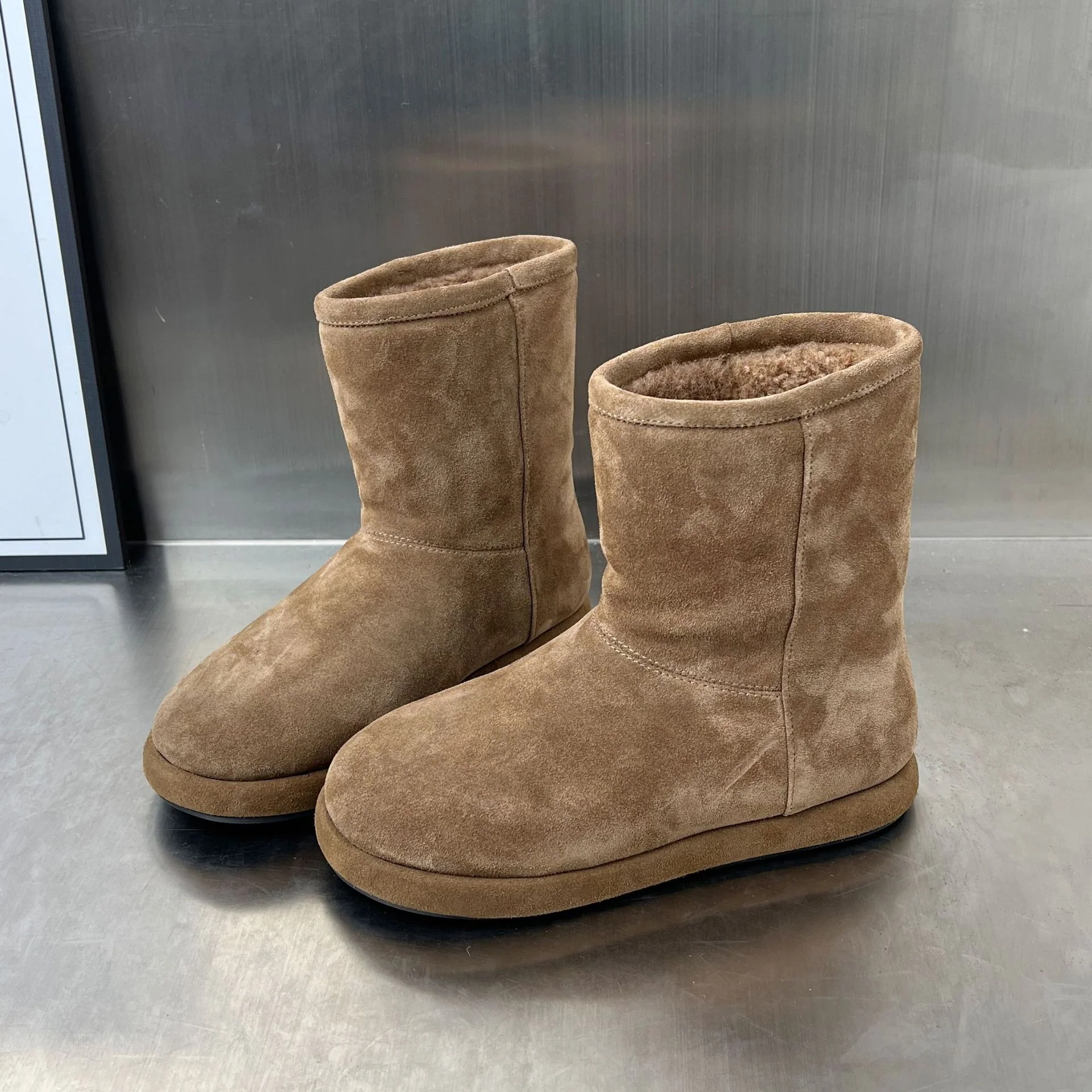 Damen Kuschelboots mit weichem Innenfutter und trendiger Leopardenmusterung Heidi Mode - Image 2