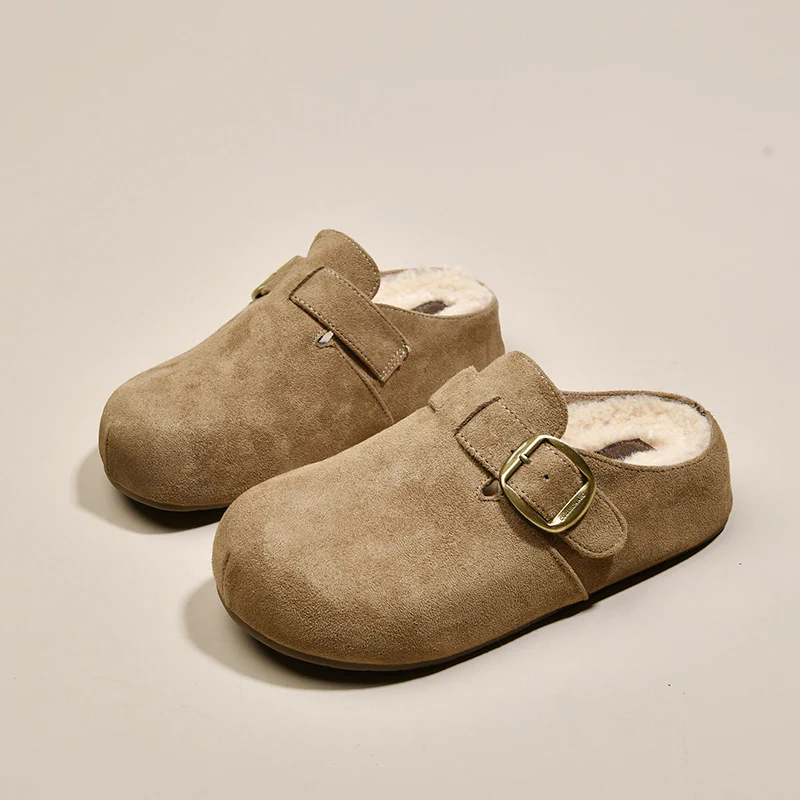 Damen Kuschelige Clogs aus hochwertigem Material mit modischem Schnallenverschluss Heidi Mode - Image 2
