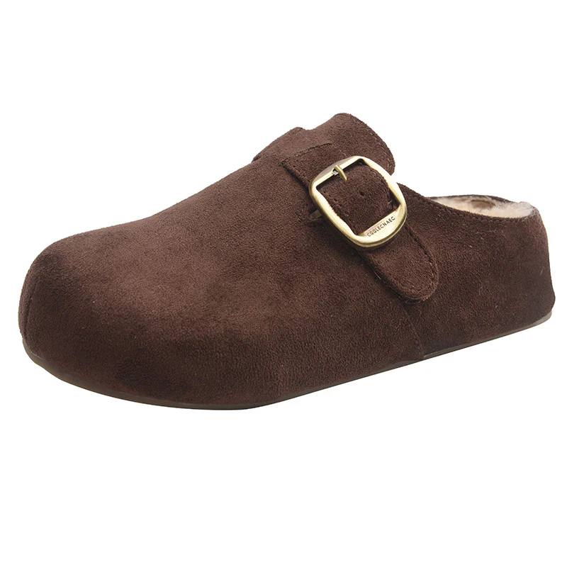 Damen Kuschelige Clogs aus hochwertigem Material mit modischem Schnallenverschluss Heidi Mode - Image 5