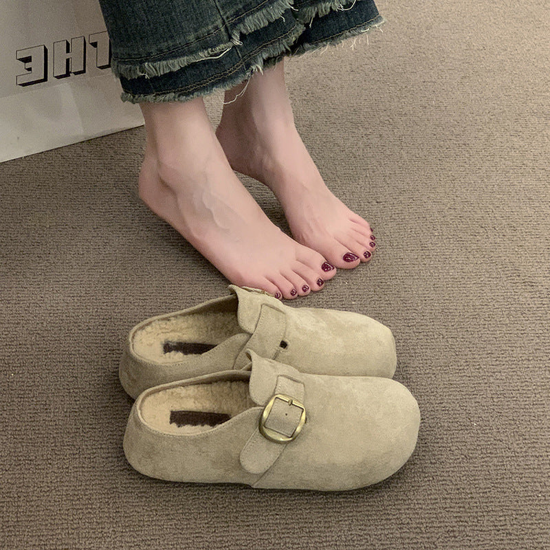 Damen Kuschelige Clogs aus hochwertigem Material mit modischem Schnallenverschluss Heidi Mode - Image 7
