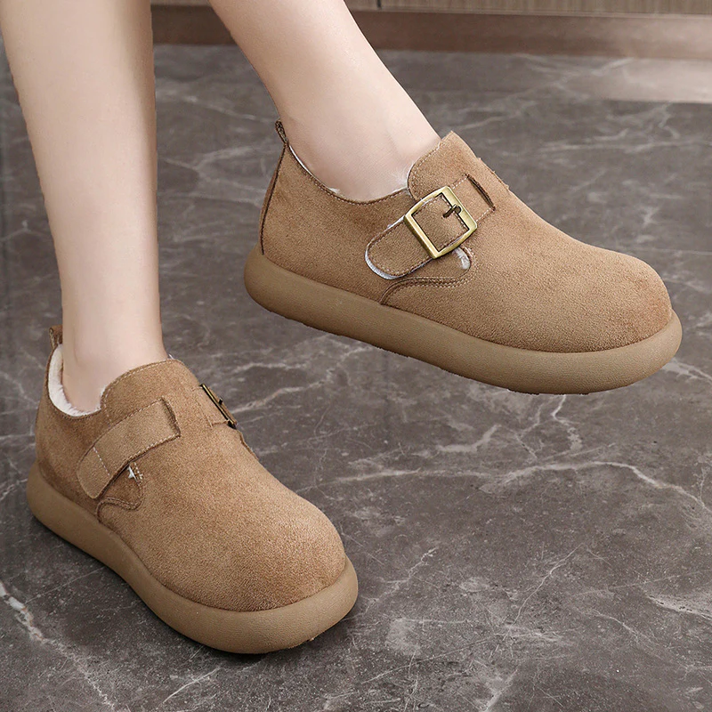 Damen kuschelige Clogs mit modischem Schnallenverschluss und weichem Innenfutter Heidi Mode - Image 4