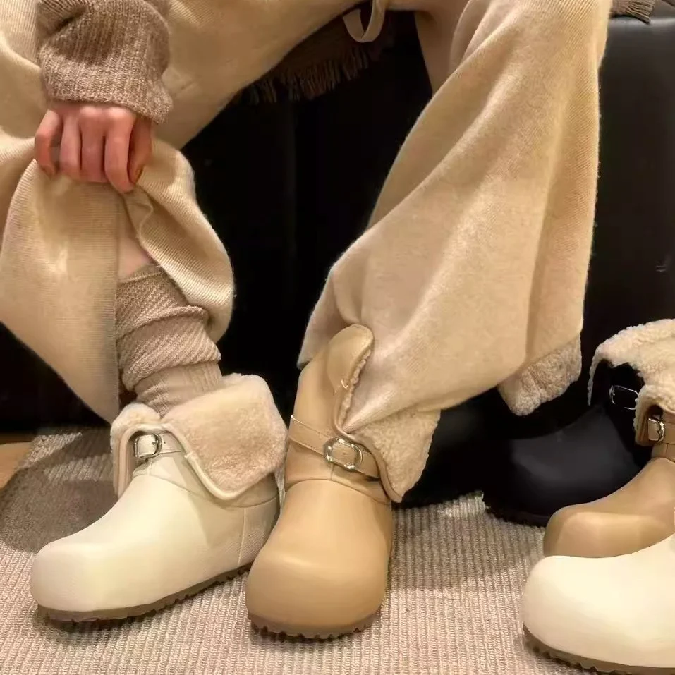 Damen Kuschelige Hausschuh-Stiefel mit flauschigem Innenfutter Heidi Mode - Image 2
