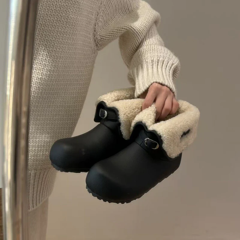 Damen Kuschelige Hausschuh-Stiefel mit flauschigem Innenfutter Heidi Mode - Image 7
